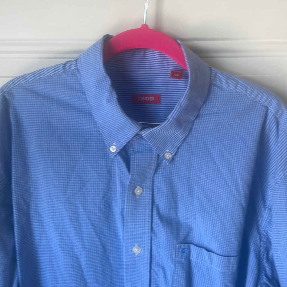 Men’s Blue Izod Casual Button-Down in L